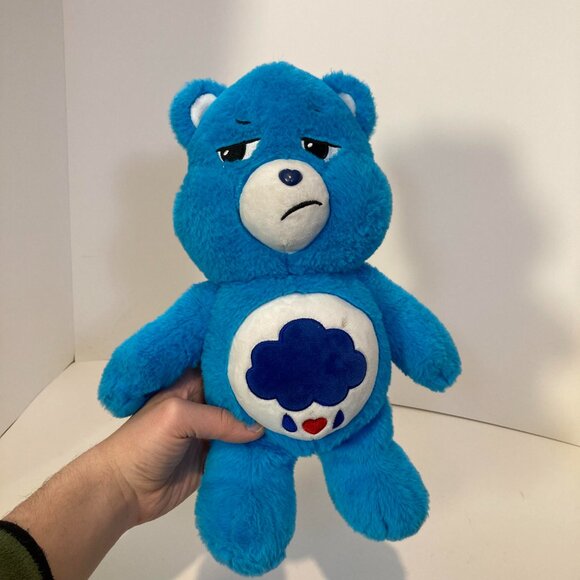 Care Bears Grumpy Bear 2021 Plush Blue Rain Cloud 14" Stuffed Animal Toy - Picture 10 of 10